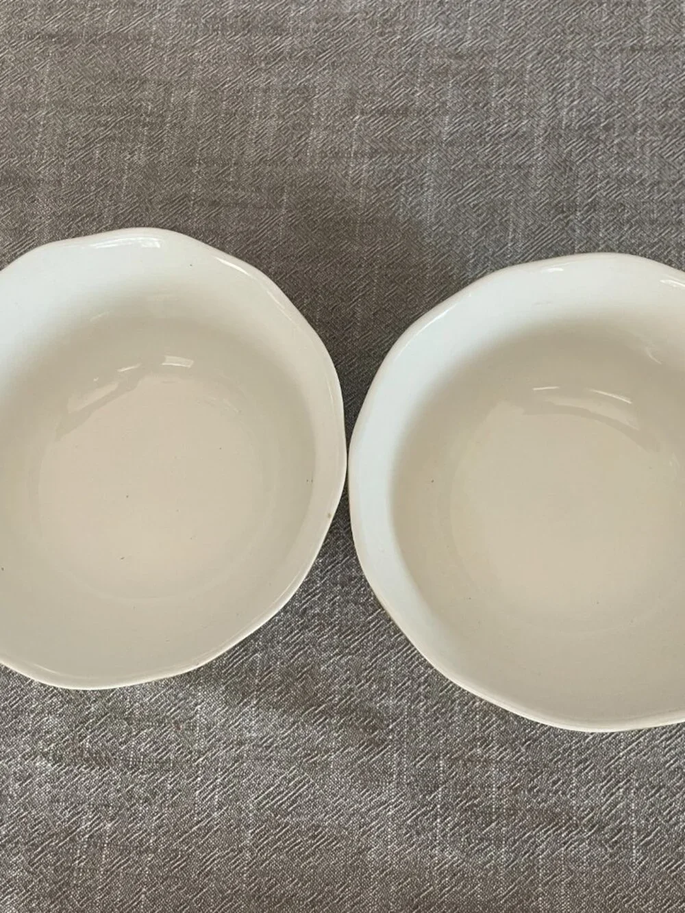 (2) 222 Fifth LUTECE Cereal/Soup Bowls Matches Fleur Rouge Butterfly!